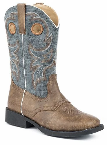 Roper Kids Daniel Round Toe Blue Boots - Image 2
