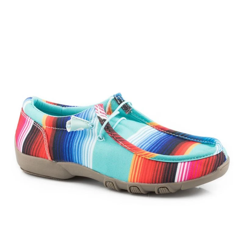 Roper Ladies Aztec Canvas Chukkas - Image 6