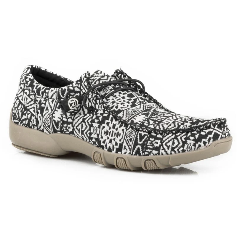 Roper Ladies Aztec Canvas Chukkas - Image 2