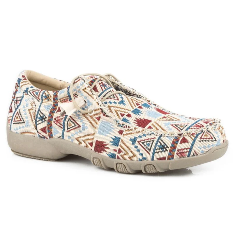 Roper Ladies Aztec Canvas Chukkas - Image 5