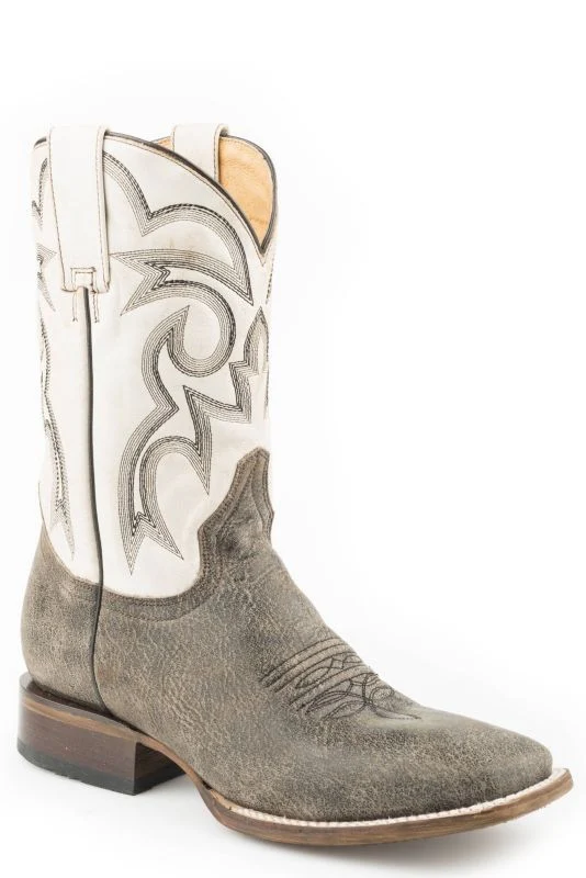 Roper Mens Parker Round Toe Boots 10 D Marbled Bla - Image 3
