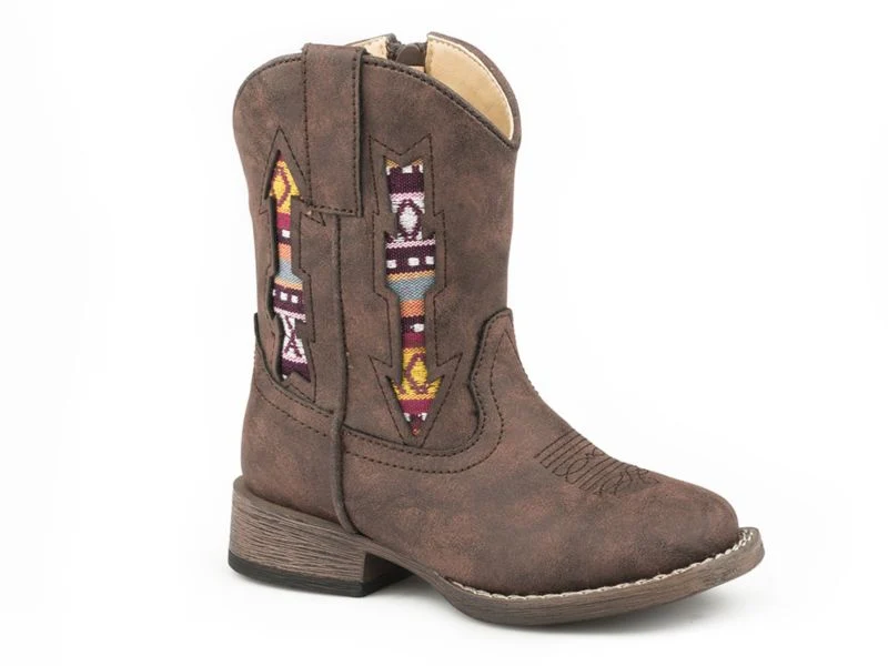 Roper Toddler Double Arrows Sq Toe Boots - Image 2