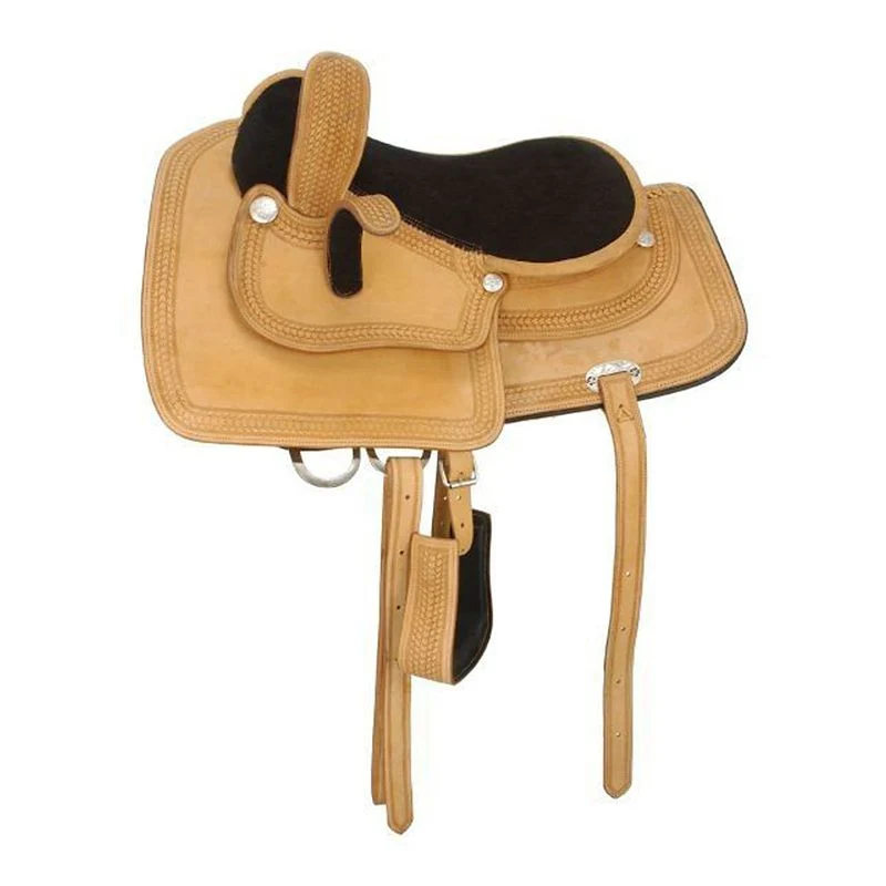 Royal King Border Tooled Side Saddle Pkg
