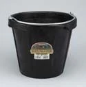 Rubberbucket W Pouring Lip DFP 18qt Black