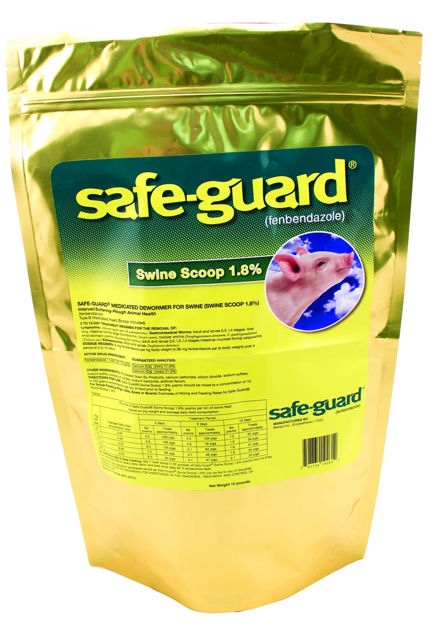 Safeguard Swine Scoop 1.8 Percent 10lb