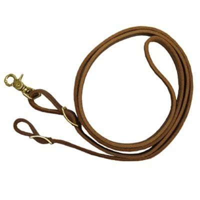 Shenandoah Flat Leather Roping Reins 7x 5/8 Oil