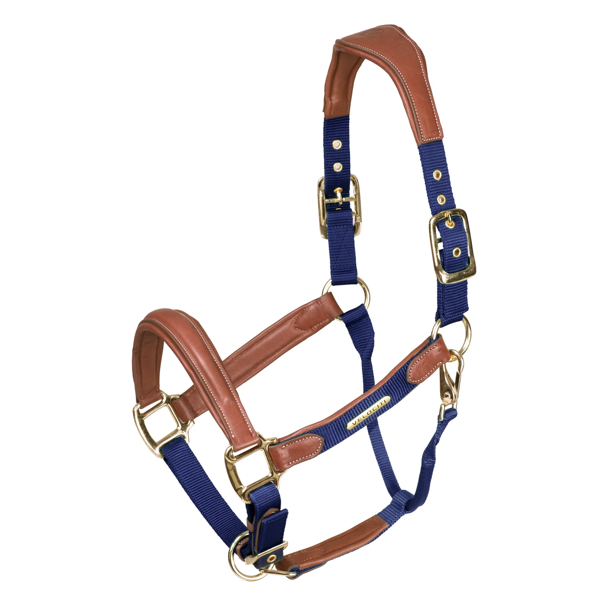 Shires Velociti Lusso Padded Leather Halter - Image 4