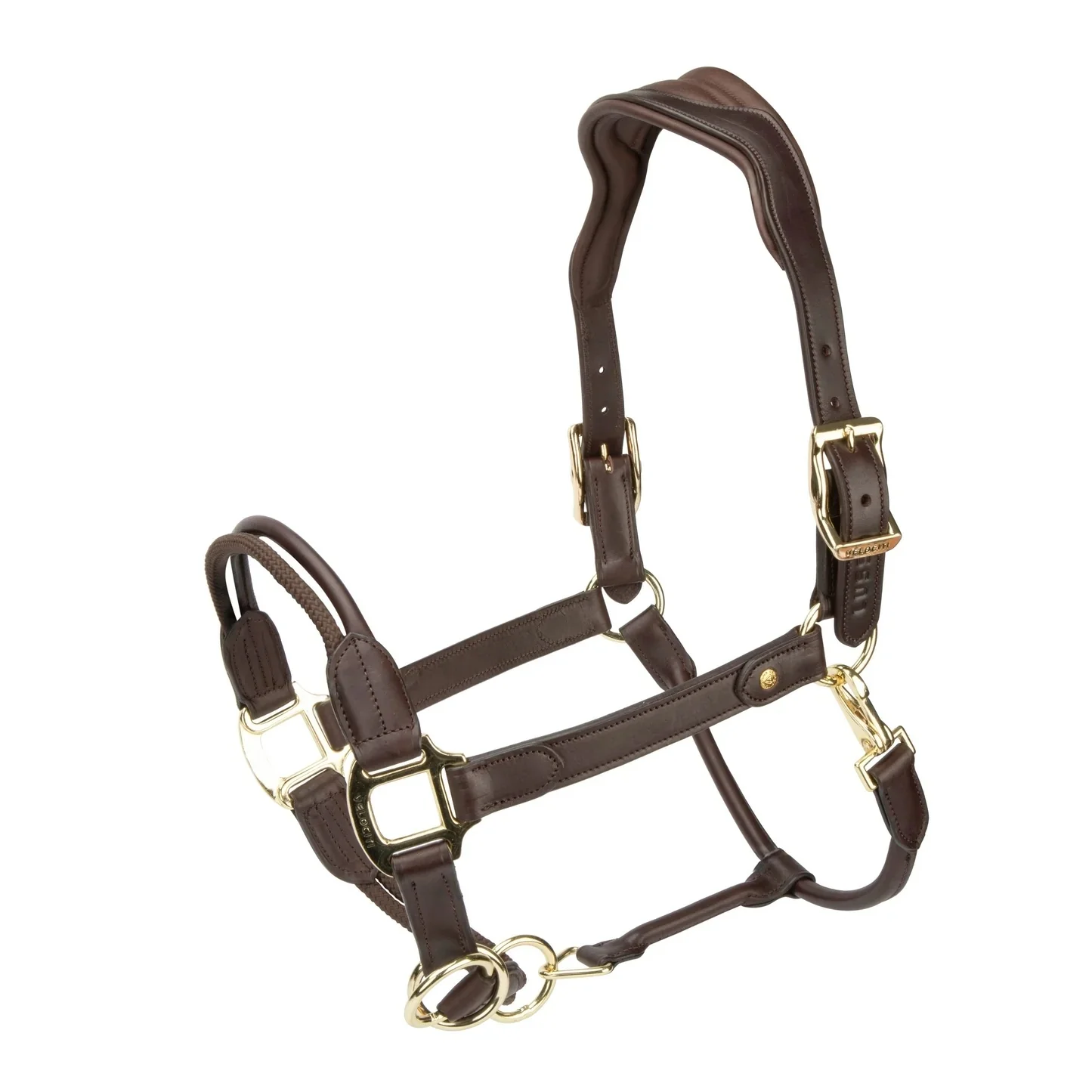 Shires Velociti LUSSO Soria Control Leather Headcollar - Image 2