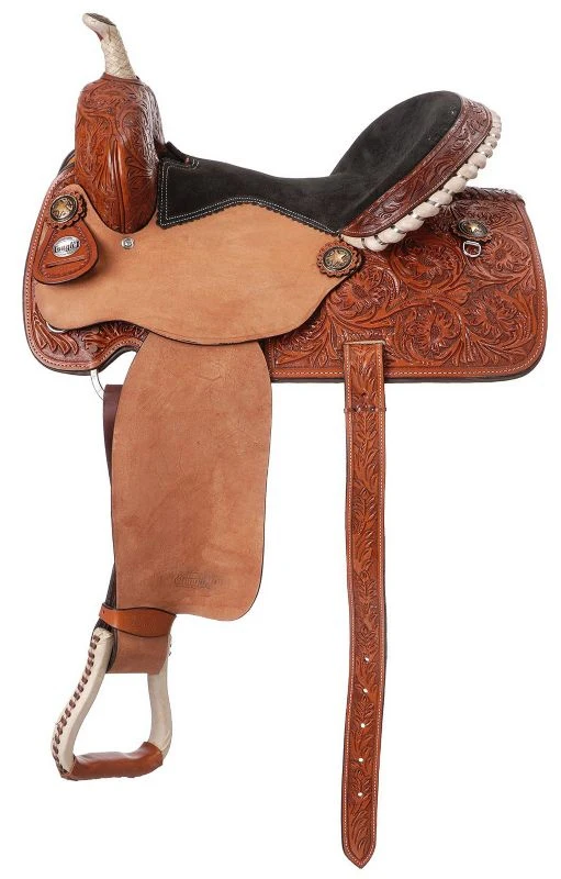Silver Royal Angus Barrel Saddle - Image 2