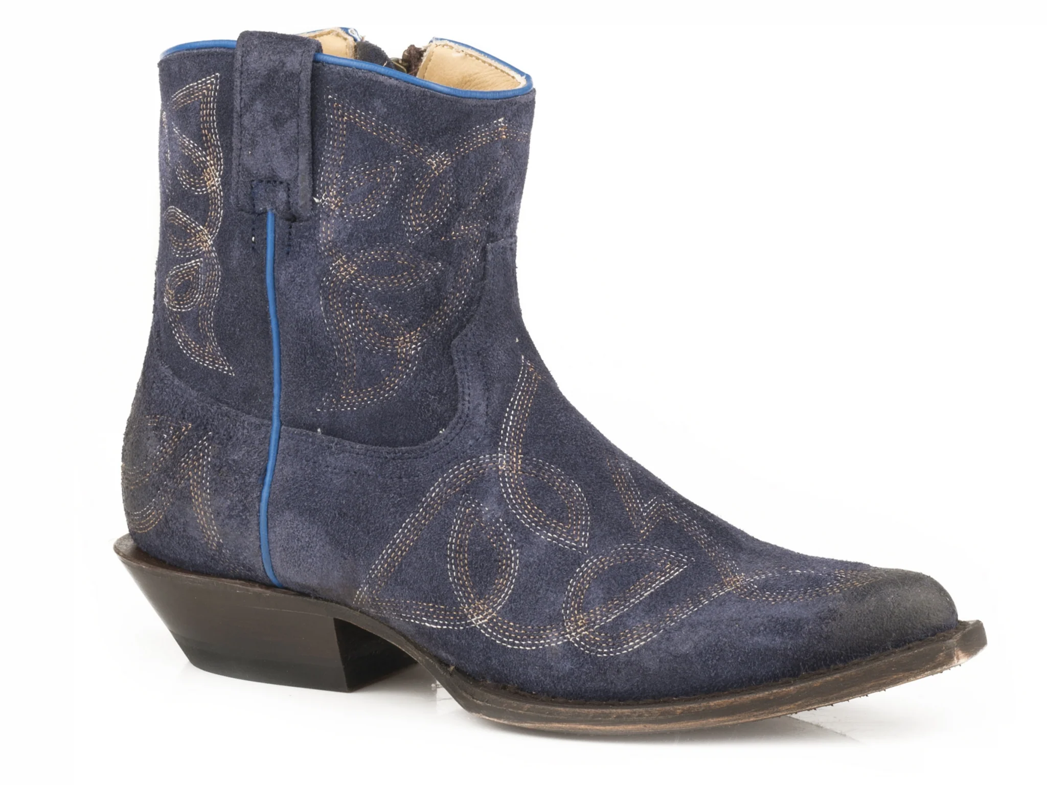 Stetson Ladies Collins Snip Toe Stacked Heel Boots