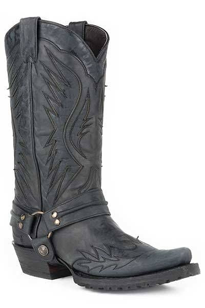 Stetson Mens Biker Outlaw Toe Boots - Image 8
