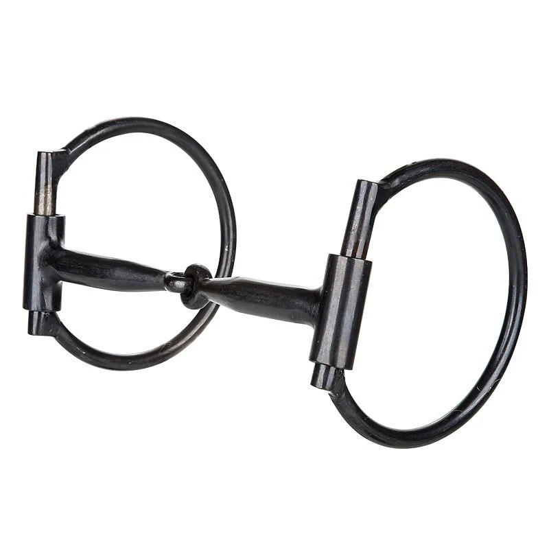 Tabelo Offset Ring Blued Steel Snaffle Bit 5