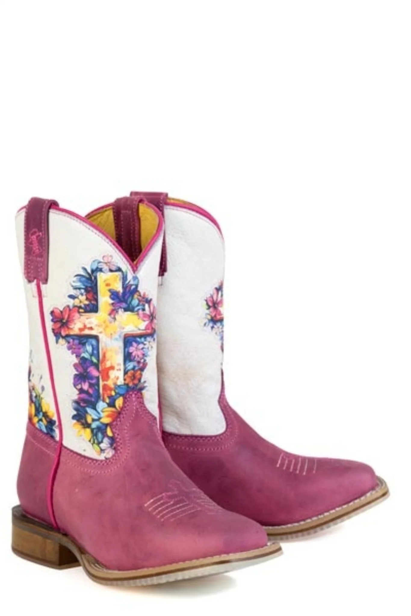 Tin Haul Big Kids Love Jesus Square Toe Bootss - Image 3