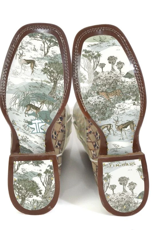 Tin Haul Ladies Cheetah Chick Boots - Image 2