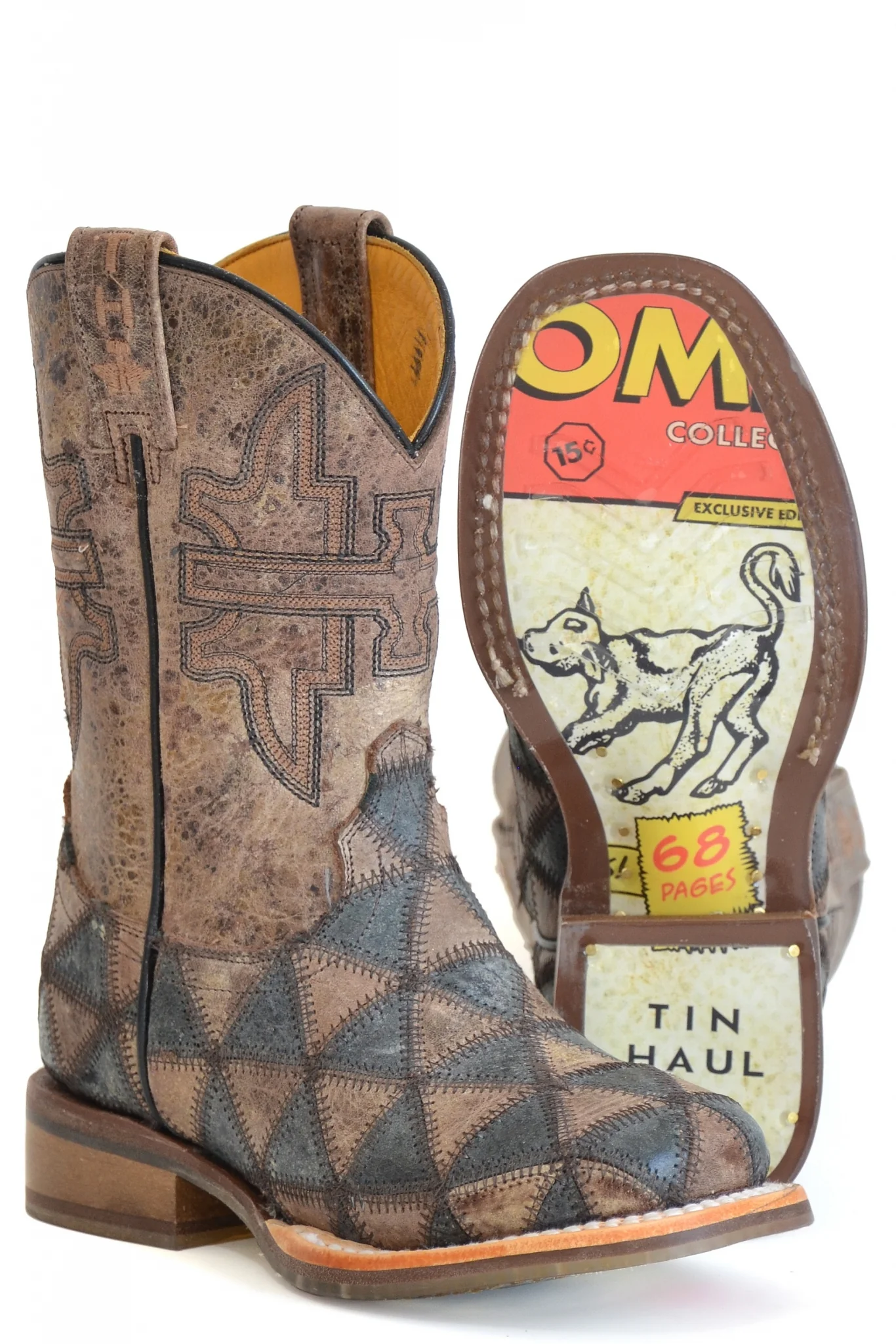 Tin Haul Little Kids Triangulum Square Toe Boots