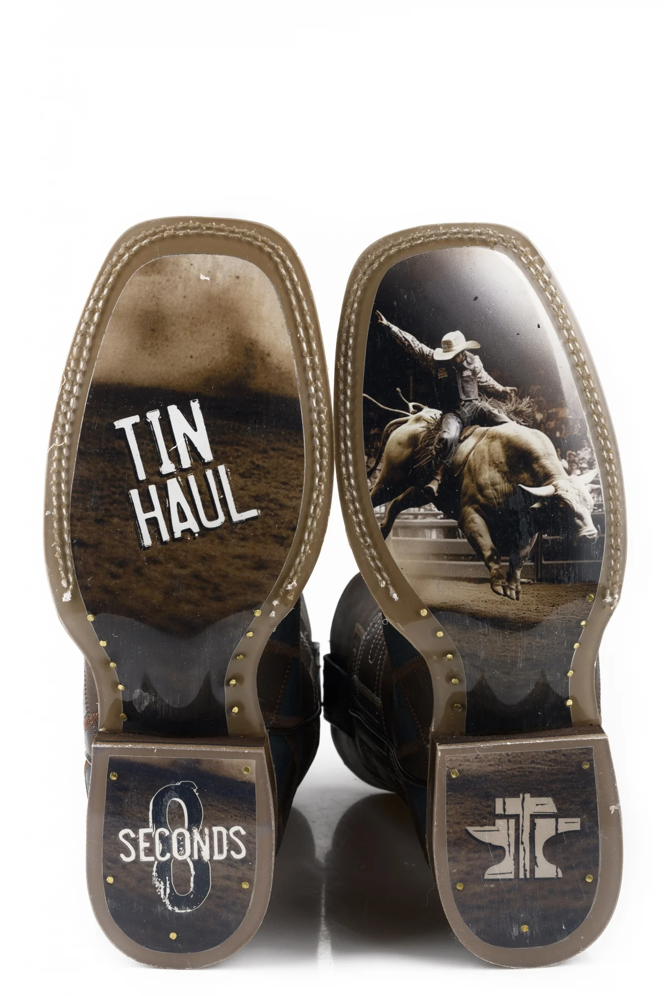 Tin Haul Mens Check Me Out Square Toe Boots - Image 2