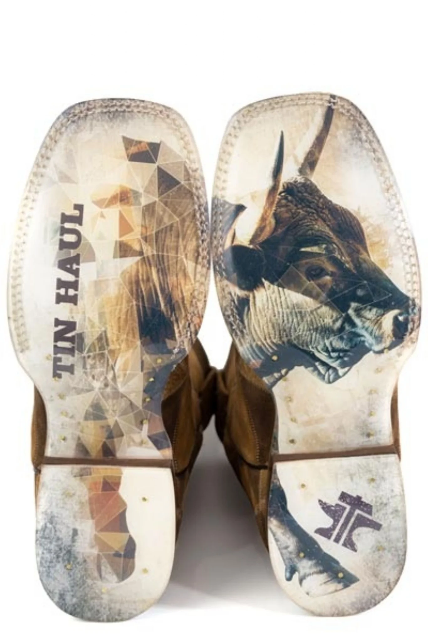 Tin Haul Mens Wild Bull Square Toe Boots - Image 2