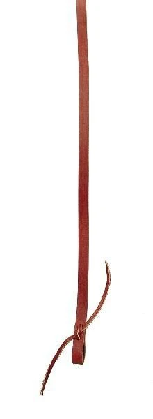 Tory Single Ply Reins - Water Strap Ends 5/8in Brn - Image 4