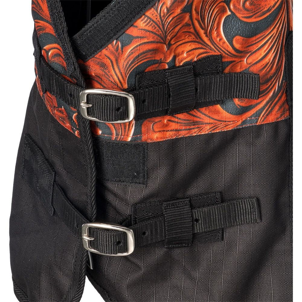 Tough1 1200D Tooled Leather Miniature Turnout Sheet with Snuggit - Image 3