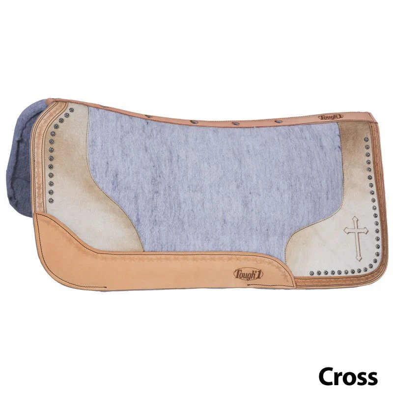 Tough1 Felt Motif with Hair-On Saddle Pad