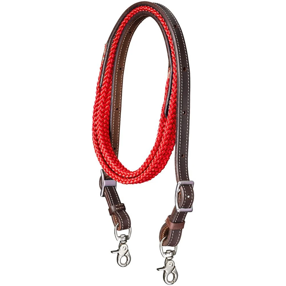 Tough1 Harness Leather Loop Rein with Poly Center - Image 6