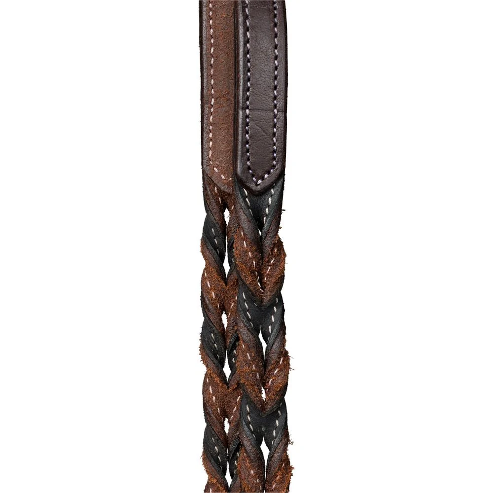 Tough1 Harness Leather Two-Tone Twist Loop Rein - Image 3