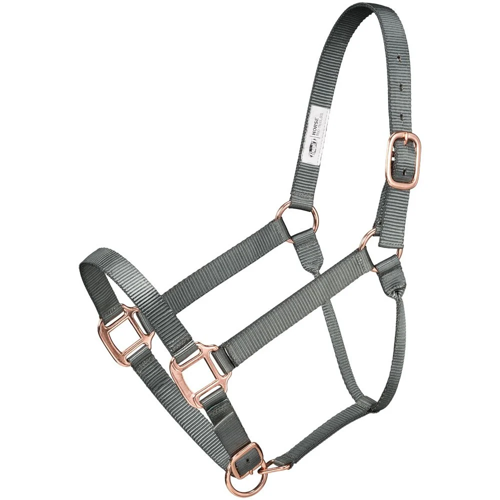 Tough1 Premium Nylon Halter and Lead with Rose Gold Hardware - Image 2
