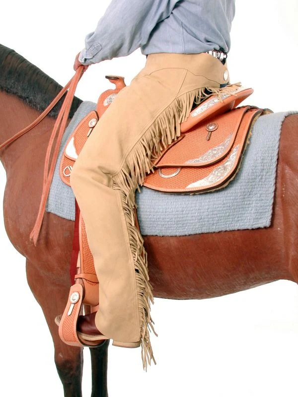 Tough1 Synthetic Suede Western Show Chaps