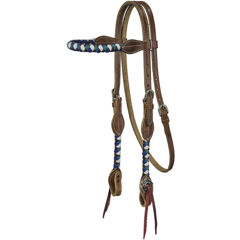 Tough1 Wool String Browband Headstall - Image 3