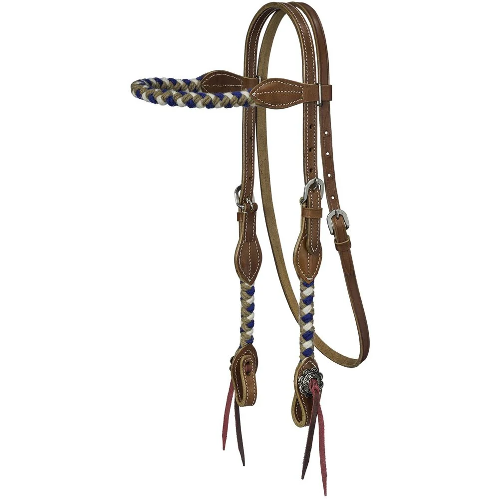 Tough1 Wool String Browband Headstall - Image 7