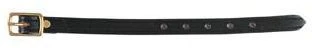 Tucker Western Fender Hobble Strap Black Brass - Image 4
