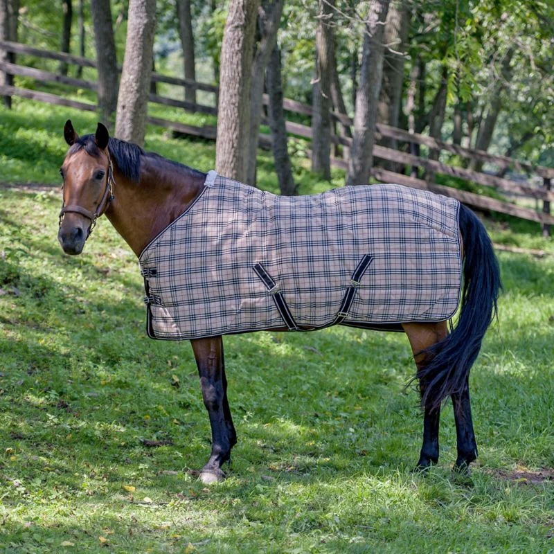 TuffRider Comfy 1200D Plaid Stable Blanket 200g