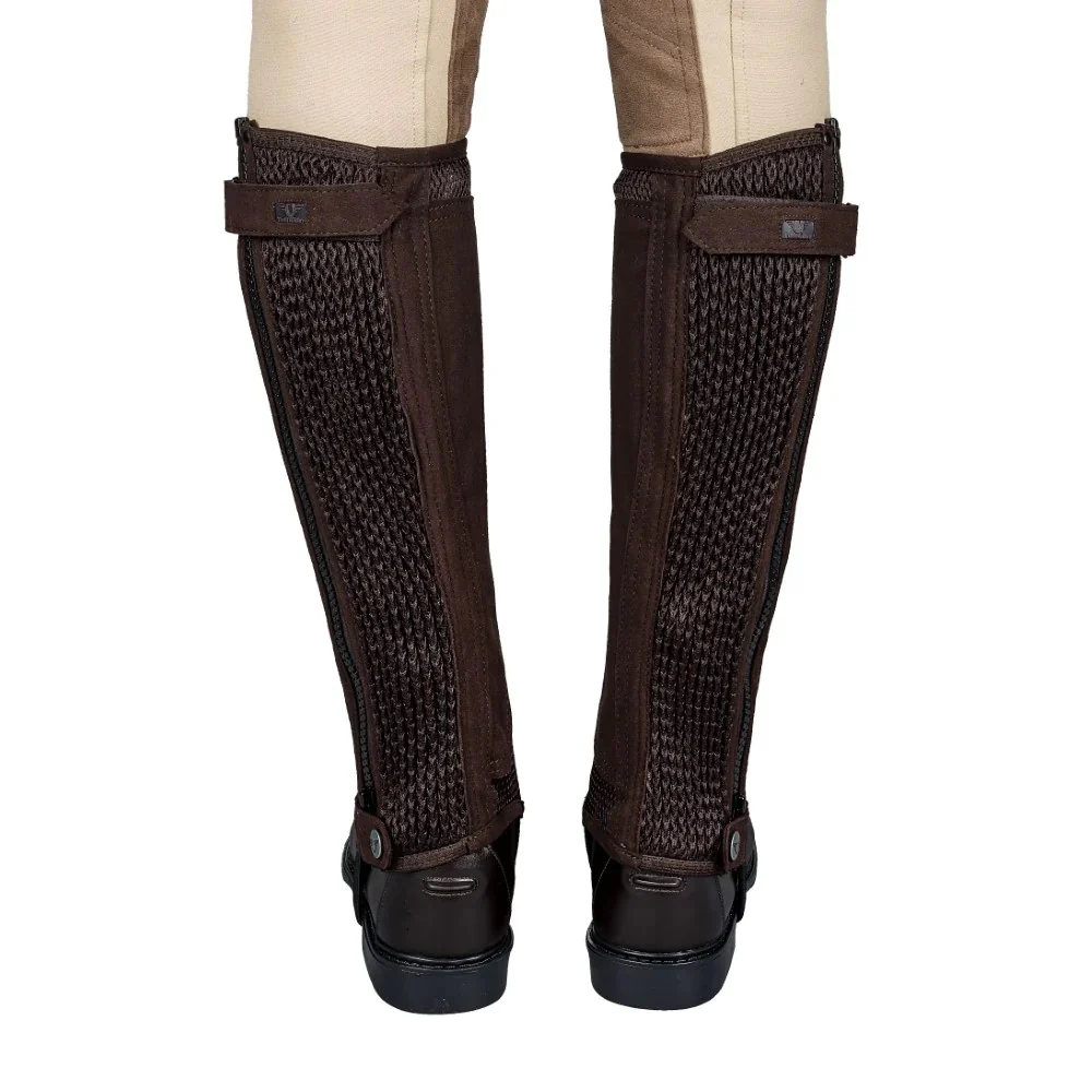 TuffRider Ladies Double Up Air Mesh Half Chap and Glove Set - Image 7