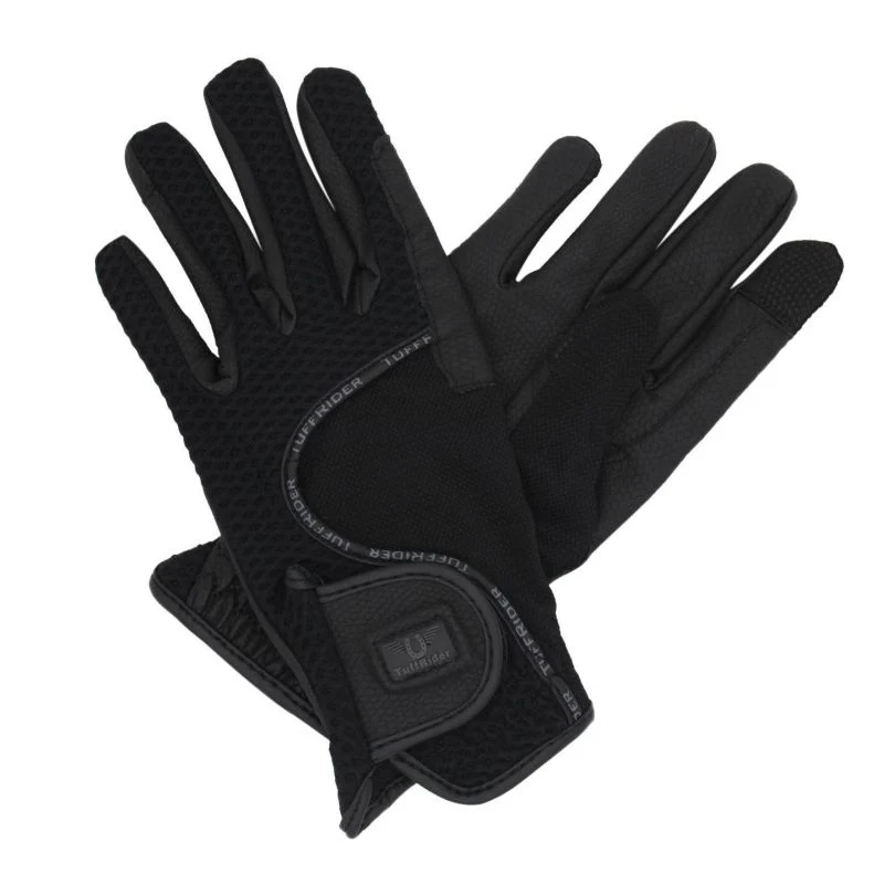 TuffRider Ladies Honeycomb Smart Riding Gloves - Image 4