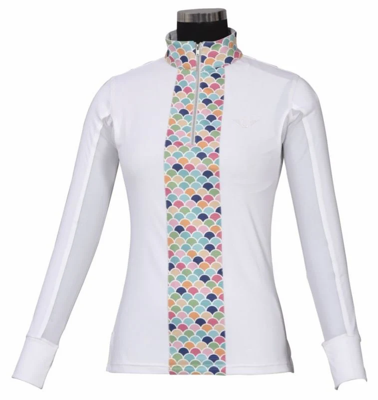 Tuffrider Ladies Iris Equicool Riding Shirt 1X Brn - Image 5