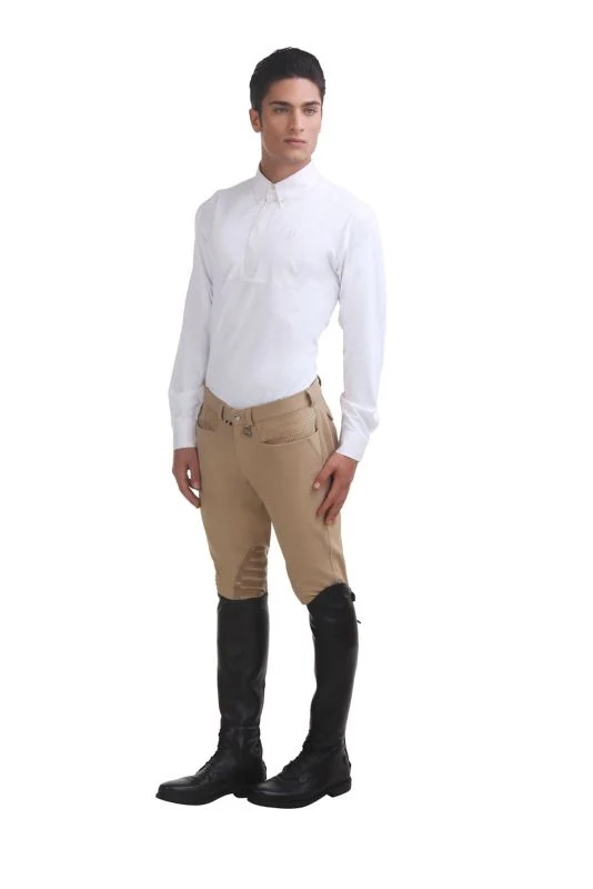 Tuffrider Mens Oslo Knee Patch Breeches 40 Brn - Image 3