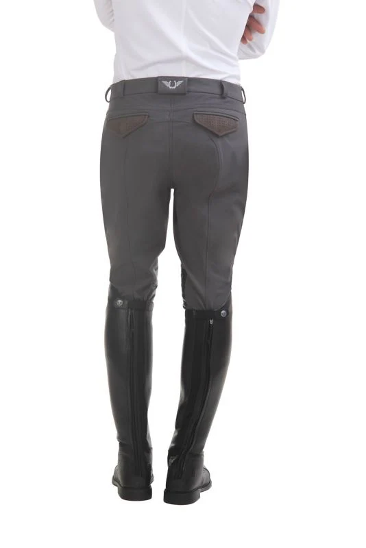 Tuffrider Mens Oslo Knee Patch Breeches 40 Brn - Image 7