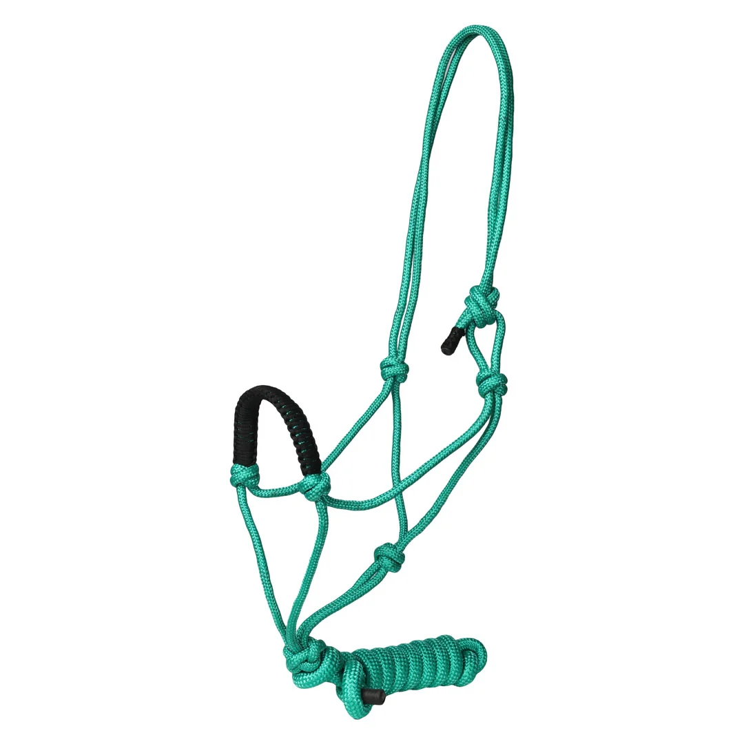 TuffRider Rugged Rope Halter Braided Noseband with Matching 6' Lead - Image 3