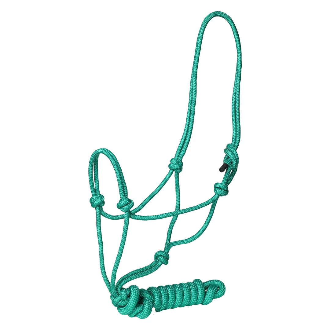 TuffRider Rugged Rope Halter with Matching 6' Lead - Image 3