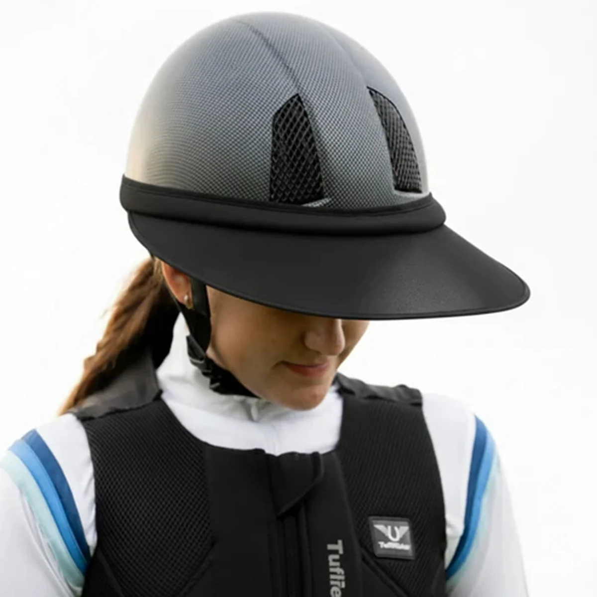 TuffRider Sunshield Riding Helmet Cap - Image 2