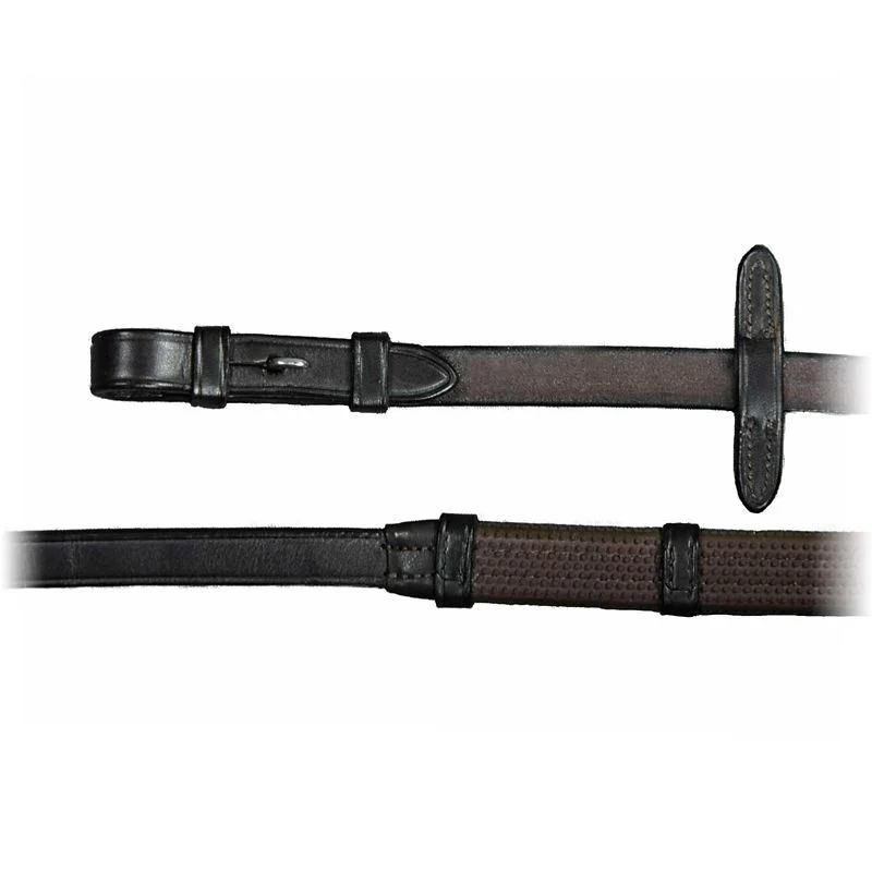 Vespucci Rubber Reins with Stops and Hookstuds - Image 2