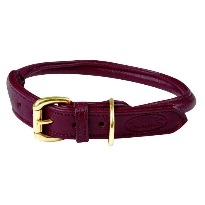 Weatherbeeta Rolled Leather Dog Collar - Image 3