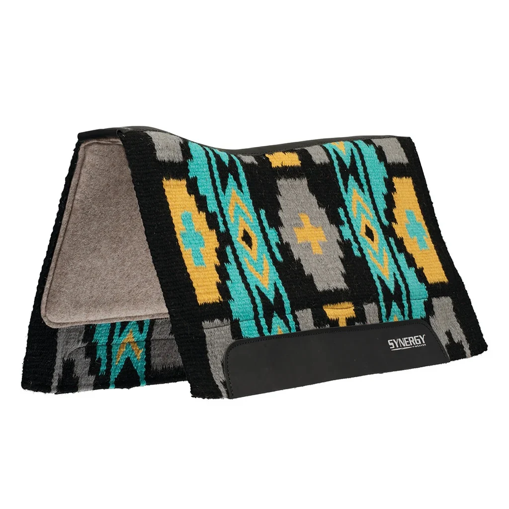 Weaver Synergy Wool Blend Felt Contoured Performance Saddle Pad - Image 2