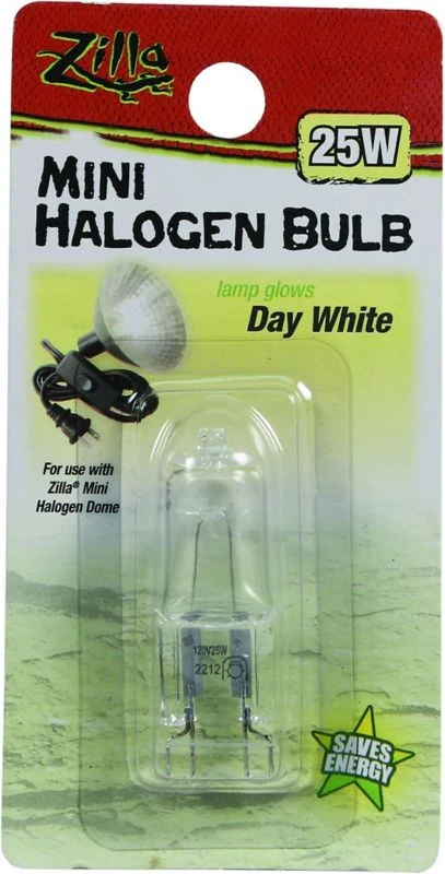Zilla Mini Halogen Bulb 25 Watt Day White